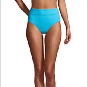 Lands End Tummy Control High Waisted Bikini bottom 20 NWOT